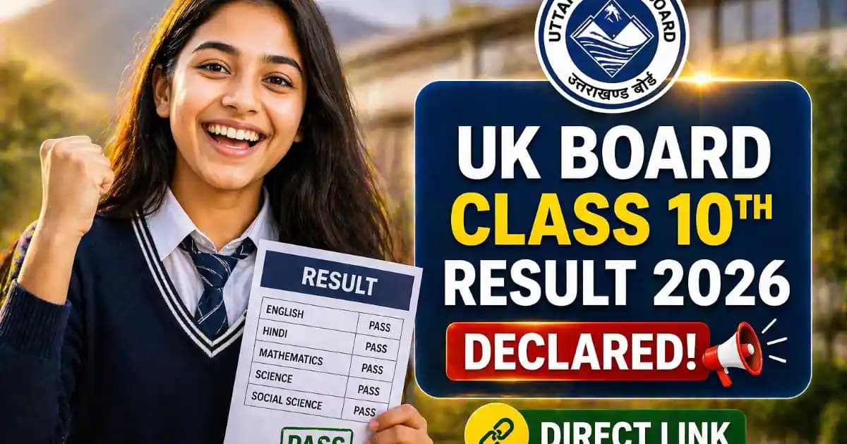 UK Board Class 10th Result 2026 Declared – Check Marks at uaresults.nic.in