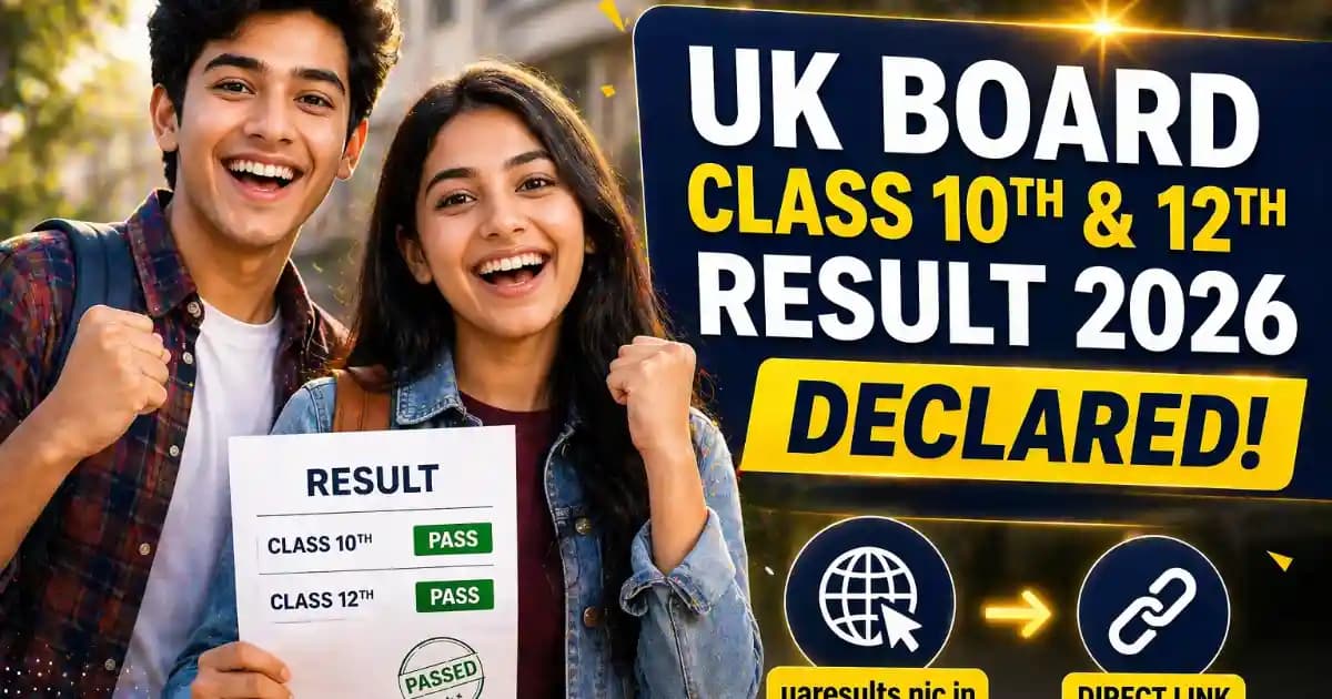 UK Board Class 12th Result 2026 Declared – Check Marks at uaresults.nic.in