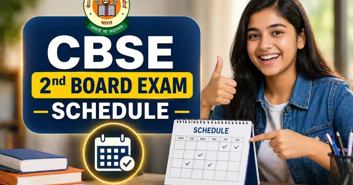 CBSE 10th Second Board Exam Time Table 2026 Released – Check Exam Dates