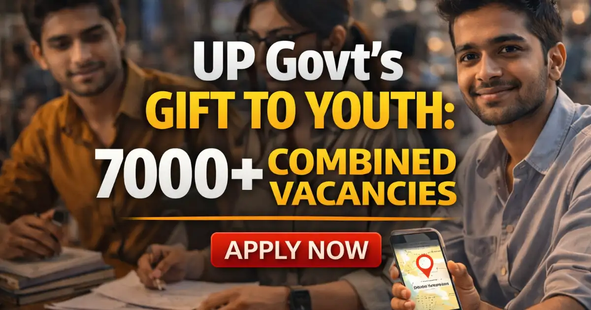 UP Govt’s Gift to Youth: 7000+ Combined Vacancies — Apply Now