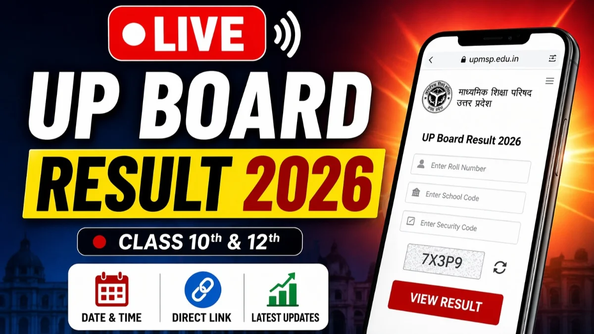 UP Board Result 2026 LIVE: Class 10, 12 Result Date, Time @ upmsp.edu.in